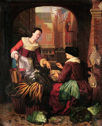 El vendedor de vegetales de Gerrit Dou